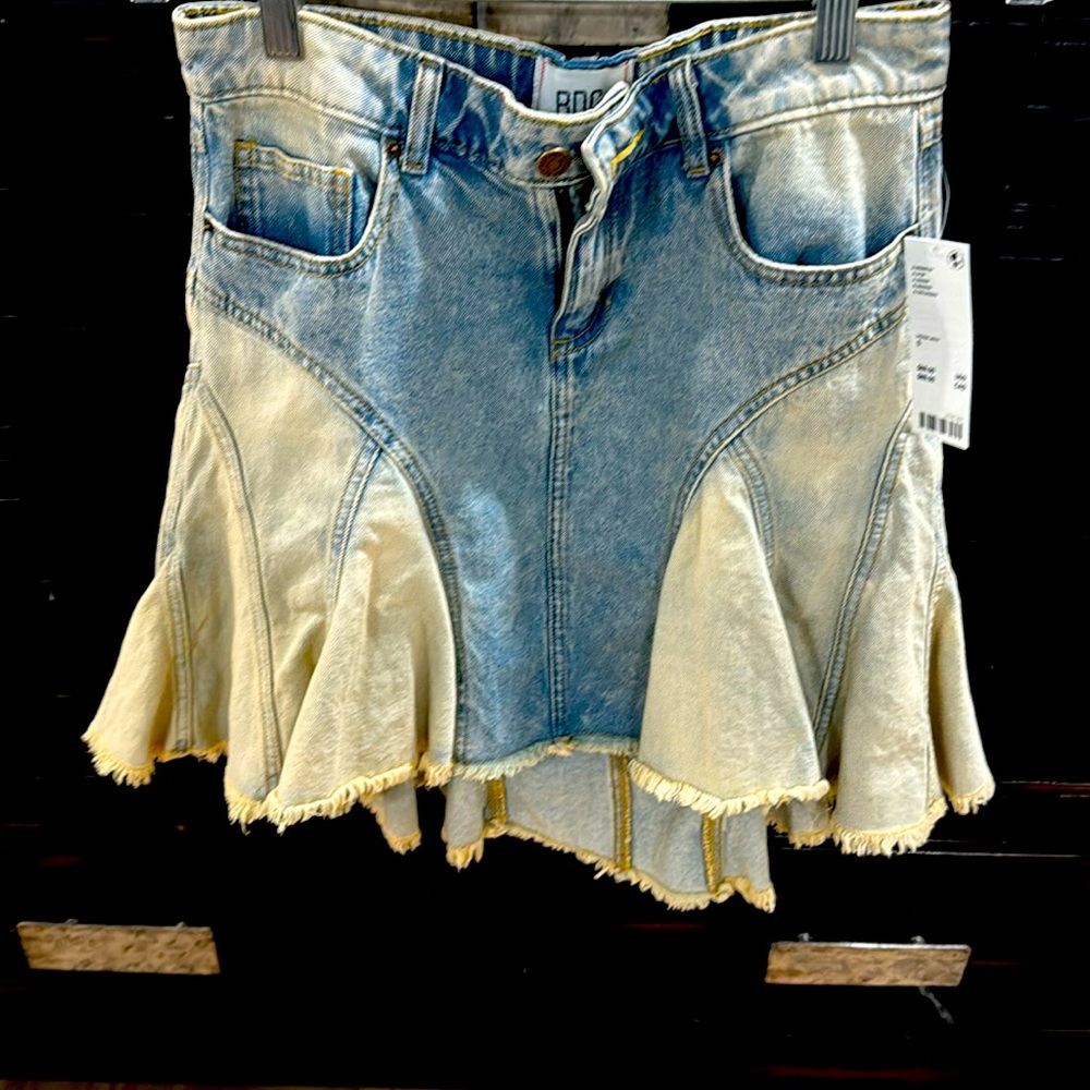 BDG denim vintage wash skirt